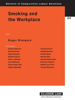 cover image of Smoking and the Workplace